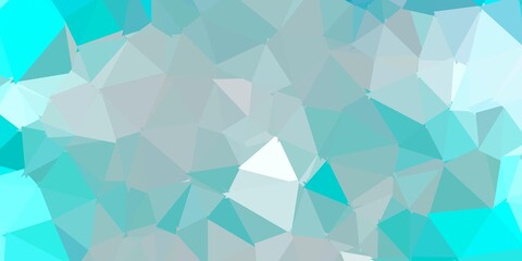 Fototapeta premium Light blue vector poly triangle texture.