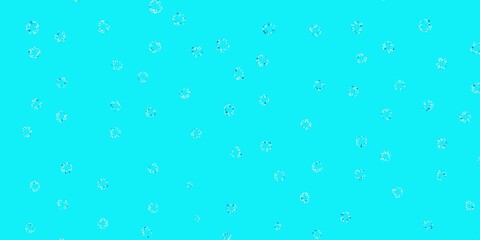 Light blue vector template with circles.