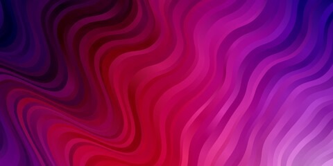 Obraz premium Light Pink, Red vector texture with curves. Colorful illustration, which consists of curves. Best design for your posters, banners.