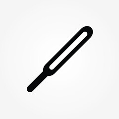 Thermometer vector outline icon. Temperature symbol.