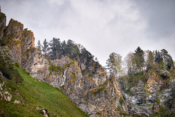Mountain range Iolgo over Katun river in Altai,  Russia