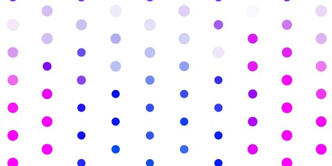 Light pink, blue vector background with spots.