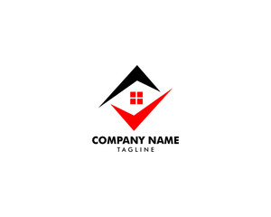 Check Mark Real Estate Logo Template