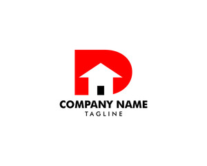 Home Initial Letter D Logo Design
