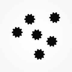 virus symbol icon vector illustration