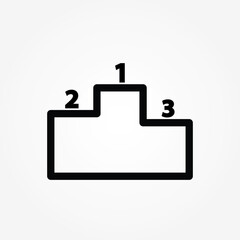 podium winner icon vector illustration