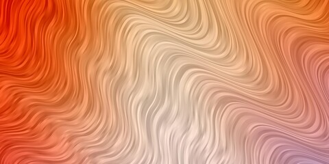 Light Orange vector pattern with curved lines. Colorful illustration, which consists of curves. Smart design for your promotions.