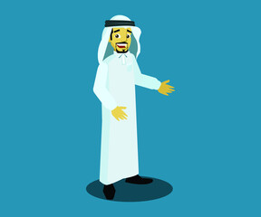 Saudi Arabian and Qatar character for explaining videos and motion graphic