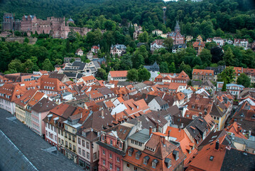 Naklejka premium Landscape photographed in Heidelberg, Germany. Picture made in 2009.