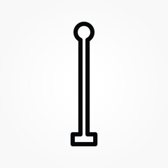  flagpole icon vector illustration
