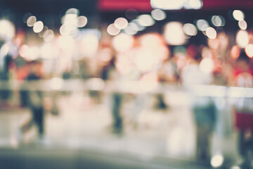 Fototapeta premium Abstract Shopping mall background with bokeh