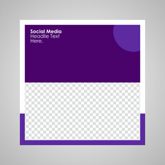 Editable Post Template Social Media Banners for Digital Marketing. Vector Illustration.