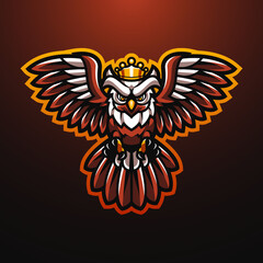 Mystical bird esport mascot logo