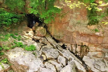 新緑の磊々峡（らいらいきょう）