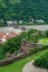 Fototapeta premium Landscape photographed in Heidelberg, Germany. Picture made in 2009.