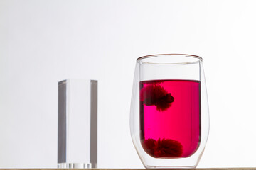 red wine in glass