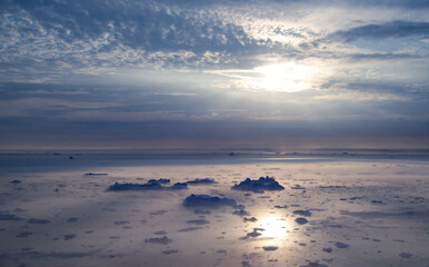 sunrise over the sea