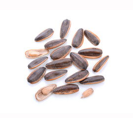 Seed of Sunflower isolated on white background