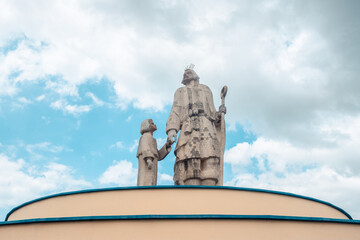 Fototapeta na wymiar Statue of São José de Ribamar - Monument of a brazilian city in the state of Maranhão