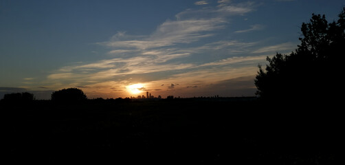 Downtown Edmonton at Sunset