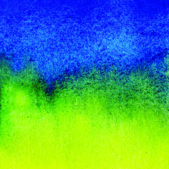 Green and blue abstract watercolor background
