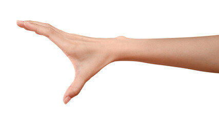Fototapeta premium hand holding something like a bottle or can
