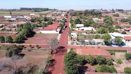 Obraz premium Imagem aérea de vilarejo