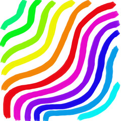 Watercolor rainbow shades palette. Rainbow color gradations. Minimalistic design with color gradients