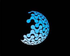 Abstract globe circle connection