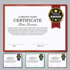 Certificate template ang award diploma design background.