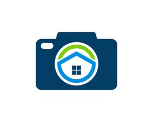 Camera with house lens