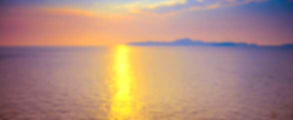 Blurred background of refraction in water