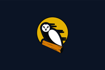 Night Owl Logo Illustration