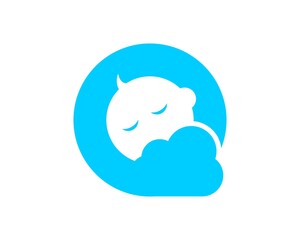 Cloud dream with baby sleep inside