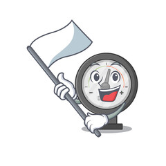 Pressure gauge in cartoon picture design with Foam finger