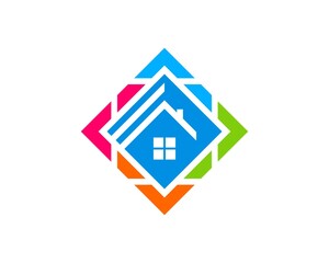 Home design with rainbow colors