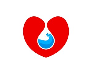 Love hearth with water inside