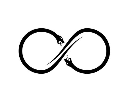 Infinity Logo With Two Snake