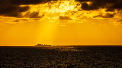 Obraz premium Sunset at the Torrey Pines beach