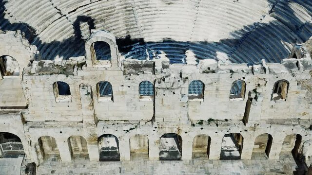 The Odeon theatre at Athens Acropolis