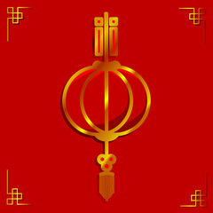 the red chinese new year background