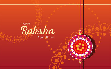 Raksha bandhan multicolored mandala flower wristband vector design