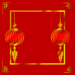 the red chinese new year background