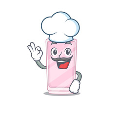 Perfume chef cartoon drawing style wearing iconic chef hat