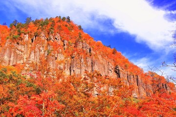 紅葉の磐司岩