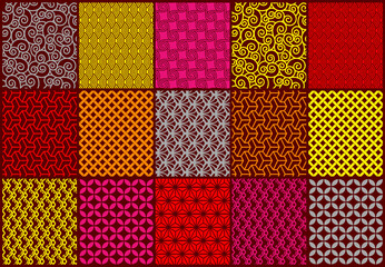 digital multi type of pattern for textile texture and much more used illustration background wallpaper 3d motif.