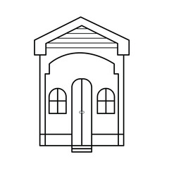 House icon. Home vector image to be used in web applications, mobile applications and print media.