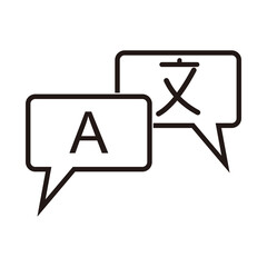 translation icon vector illustration sign