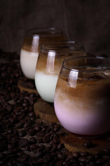 Coffee Milk With Syrup Flavour