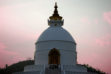 peace pagoda in nepal